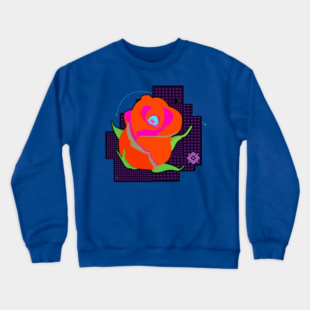 Rose Crewneck Sweatshirt by momomoma